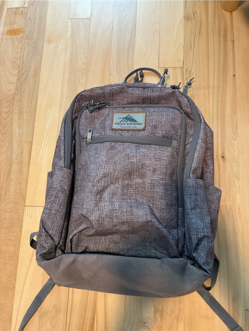 High Sierra Textured Grey Everyday Backpack